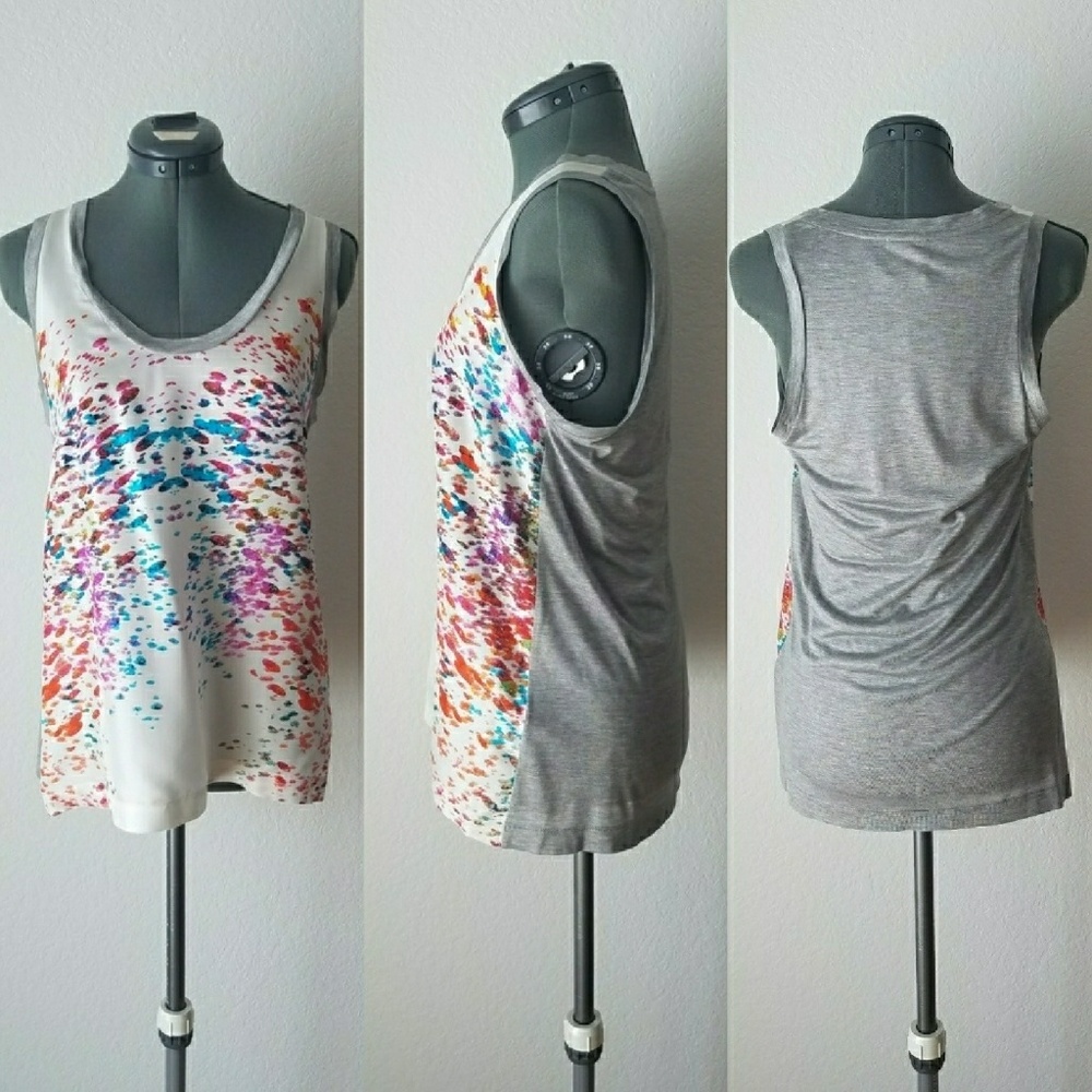 Josh Goot Colorful Silk Reef Tank Top - S